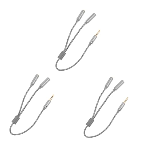 LABRIMP 3Stücke Audio Splitter Kabel zu Kopfhörer Adapter für Gleichzeitige Verbindung von Smartphone PC Elegantes Design LABRIMP 3Stücke Audio Splitter Kabel zu Kopfhörer Adapter für Gleichzeitige Verbindung von Smartphone PC Elegantes Design von LABRIMP