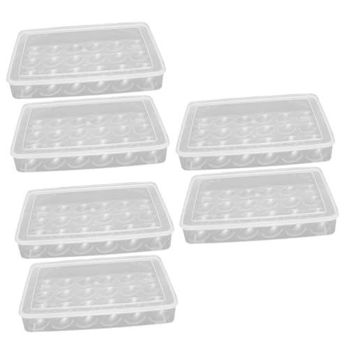 LABRIMP 6 Stk Für Eier Wiederverwendbare Eierkartons Eierspender Geteilte Eierkiste Kühlschrank-eierhalter-fach Ei-aufbewahrungsplatte Eierschale Mit Deckel Eier Tragen Pp von LABRIMP