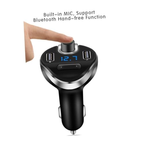 LABRIMP Auto Drahtloser Funkadapter mit USB Ladegerät Spannungsüberwachung Kompatibel mit Smartphones Sender von LABRIMP