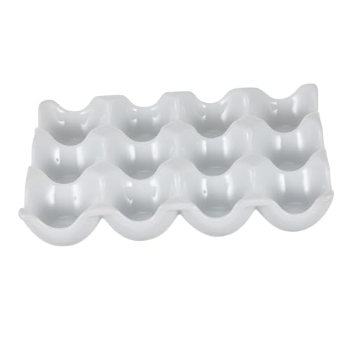 LABRIMP Eierablage Aus Keramik Mit 12 Gittern Eierschale Für Zu Hause Stapelbare Eierablagen Organizer Mit Deckel Gefrierfach Für Eier Tablett Mit Deckel Eierständer Eierspender Weiß LABRIMP Eierablage Aus Keramik Mit 12 Gittern Eierschale Für Zu Hause Stapelbare Eierablagen Organizer Mit Deckel Gefrierfach Für Eier Tablett Mit Deckel Eierständer Eierspender Weiß von LABRIMP