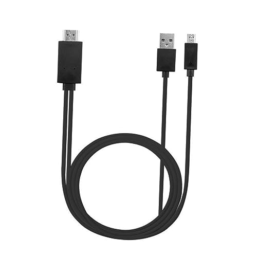 LABRIMP Kabel Micro USB Adapterkabel für Hdtv Streaming Kompatibel mit Unterstützt Inhalte Tragbar Schwarz LABRIMP Kabel Micro USB Adapterkabel für Hdtv Streaming Kompatibel mit Unterstützt Inhalte Tragbar Schwarz von LABRIMP