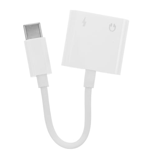 LABRIMP Type C zu Audio Adapter mit Tragbarer Dual Adapter für Kopfhörer Gleichzeitiges Laden Kompatibel mit Smartphones Tablets Langlebig Leicht von LABRIMP
