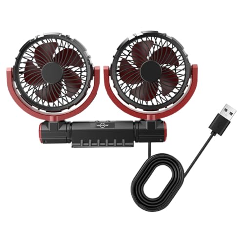 LABRIMP USB Autoventilator Kleiner Fahrzeugventilator für Autositze Tragbarer Lüfter mit Kühlleistung für Kompatibel mit Autos Praktisch LABRIMP USB Autoventilator Kleiner Fahrzeugventilator für Autositze Tragbarer Lüfter mit Kühlleistung für Kompatibel mit Autos Praktisch von LABRIMP