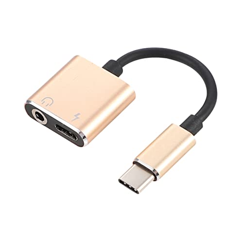 LABRIMP USB C Audio Adapter Kopfhörer Ladeadapter für USB C Smartphones Wie Pixel XL HTC Stabiler Integrierter Chip Goldfarbe LABRIMP USB C Audio Adapter Kopfhörer Ladeadapter für USB C Smartphones Wie Pixel XL HTC Stabiler Integrierter Chip Goldfarbe von LABRIMP