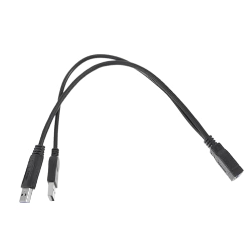 LABRIMP USB Y Splitter Kabel Male Female Hochgeschwindigkeits Datenübertragung für Mobile USB Geräte Flexibles Design für Stromversorgung Nutzung von LABRIMP
