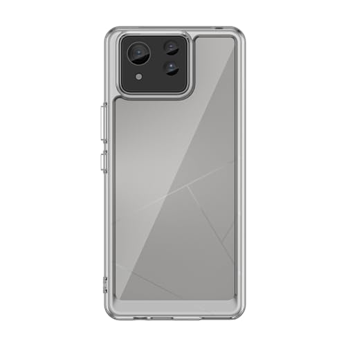 LACAE Asus Zenfone 11 Ultra Hülle, Transparente Acryl Stoßstange Handyhülle, Weichem TPU-Randrahmen Schutzhülle kompatibel für Asus Zenfone 11 Ultra, Transparent von LACAE