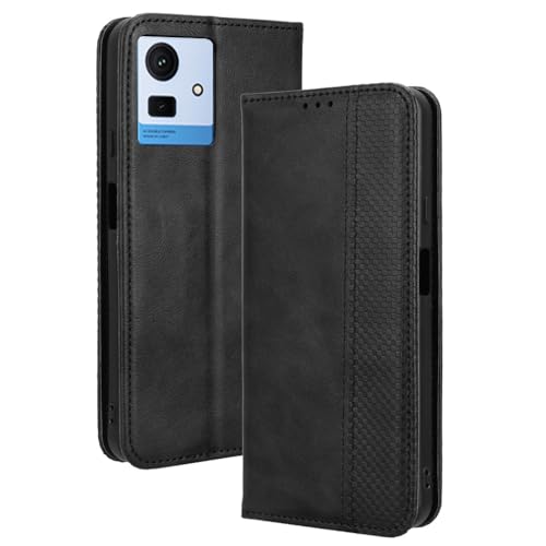 LACAE Kompatible für Cubot Note 50 Handyhülle, PU Leder Flip Hülle für Handy mit Kartenfach Stand und Magnet Funktion als Brieftasche, schwarz LACAE Kompatible für Cubot Note 50 Handyhülle, PU Leder Flip Hülle für Handy mit Kartenfach Stand und Magnet Funktion als Brieftasche, schwarz von LACAE