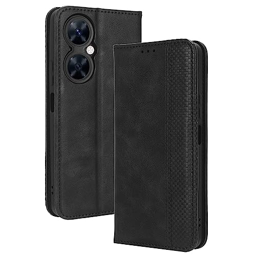 LACAE Kompatible für Huawei nova 11i Handyhülle, PU Leder Flip Hülle für Handy mit Kartenfach Stand und Magnet Funktion als Brieftasche, schwarz LACAE Kompatible für Huawei nova 11i Handyhülle, PU Leder Flip Hülle für Handy mit Kartenfach Stand und Magnet Funktion als Brieftasche, schwarz von LACAE