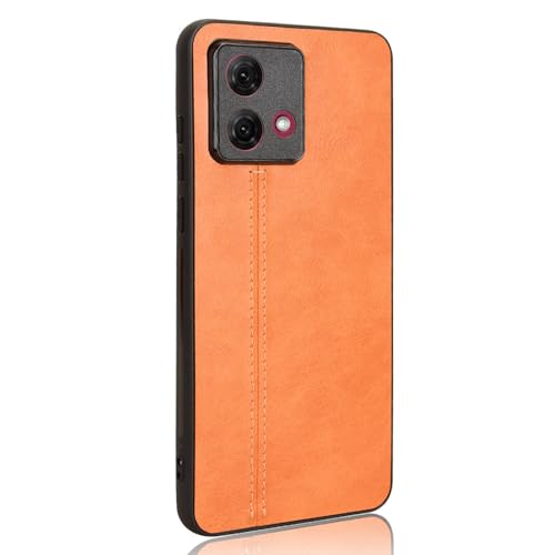 LACAE Passend für Motorola Moto G84 Hülle, Ultradünne Fein und Elegant Handyhülle, Gelb von LACAE