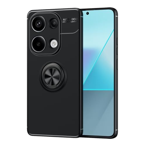 LACAE Passend für Xiaomi Redmi Note 13 Pro 4G Hülle, Ultradünne Weiche Silikon Magnetischen Autohalterungen Spezielle Handyhülle Mit 360 ° Verdrehbare Ring, schwarz LACAE Passend für Xiaomi Redmi Note 13 Pro 4G Hülle, Ultradünne Weiche Silikon Magnetischen Autohalterungen Spezielle Handyhülle Mit 360 ° Verdrehbare Ring, schwarz von LACAE