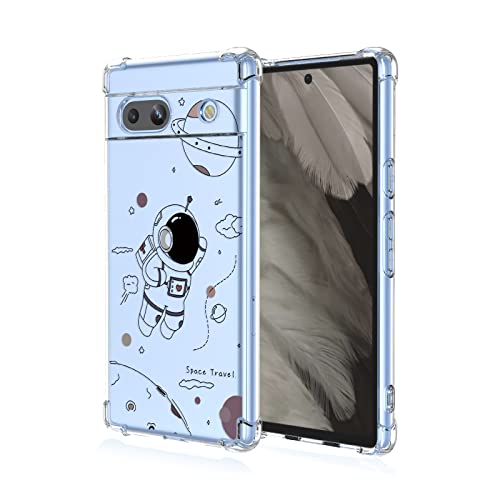 LACAE Transparent Schönes Handyhülle für Google Pixel 7a, Weiche Klare Farbenfrohe TPU Hülle, Stilvolle, Gut Aussehende Schutzhülle Hat Hübsche Raumfahrt Dekoriert LACAE Transparent Schönes Handyhülle für Google Pixel 7a, Weiche Klare Farbenfrohe TPU Hülle, Stilvolle, Gut Aussehende Schutzhülle Hat Hübsche Raumfahrt Dekoriert von LACAE