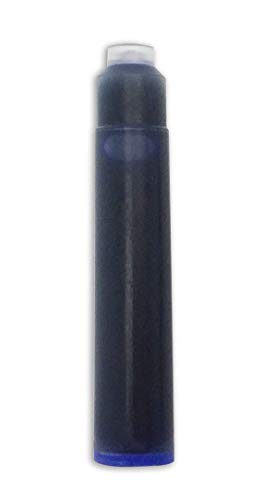 LACHIEVA LUX Füllfederhalter-Tintenpatronen, Blau, internationaler Standard, kurzer Füllfederhalter, Tintenpatrone, Nachfüllpack für Füllfederhalter, 32 Stück (blau) von LACHIEVA LUX