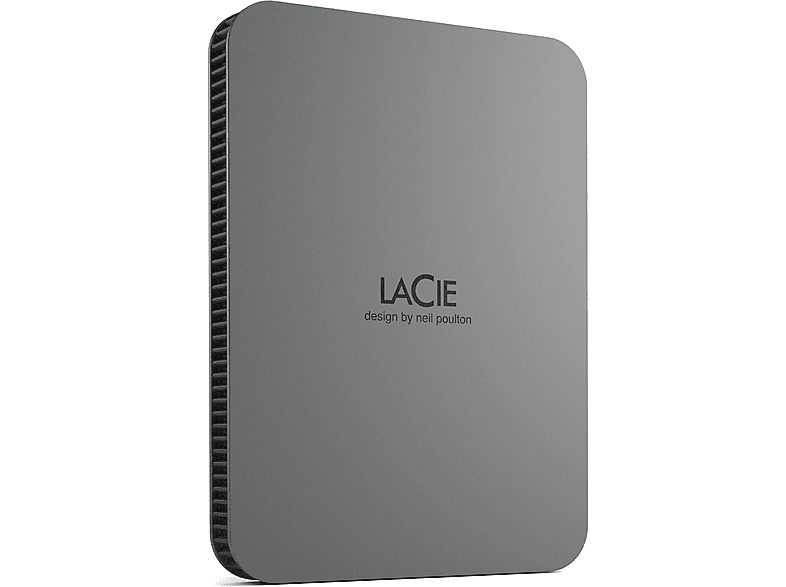 LACIE Mobile Drive Secure Festplatte, 2 TB HDD, 2,5 Zoll, extern, Space Grey von LACIE