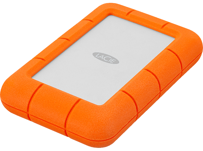 LACIE Rugged Mini Festplatte, 5 TB HDD, 2,5 Zoll, extern, Silber/Orange LACIE Rugged Mini Festplatte, 5 TB HDD, 2,5 Zoll, extern, Silber/Orange von LACIE