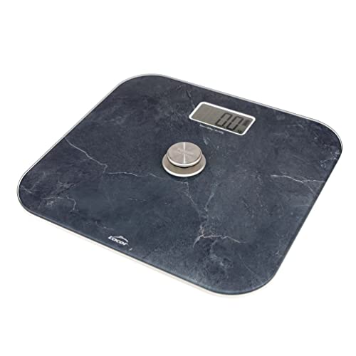Lacor - 61742 - Personenwaage mit EcoMove Marmor-Effekt, extra flaches gehärtetes Glas von 5 mm, LCD-Display, Maße 31 x 29 x 5 cm Lacor - 61742 - Personenwaage mit EcoMove Marmor-Effekt, extra flaches gehärtetes Glas von 5 mm, LCD-Display, Maße 31 x 29 x 5 cm von LACOR