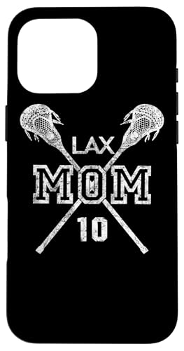 LAX Mom #10 Lacrosse Mom Player Number 10 Geschenke zum Muttertag Hülle für iPhone 16 Pro Max LAX Mom #10 Lacrosse Mom Player Number 10 Geschenke zum Muttertag Hülle für iPhone 16 Pro Max von LACROSSE MOM NUMBER JERSEY FAVORITE PLAYER GIFTS