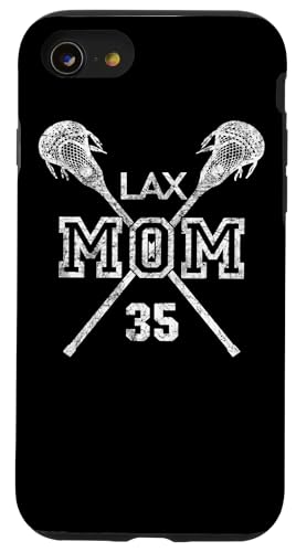 LAX Mom #35 Lacrosse Mom Player Number 35 Geschenke zum Muttertag Hülle für iPhone SE (2020) / 7 / 8 von LACROSSE MOM NUMBER JERSEY FAVORITE PLAYER GIFTS