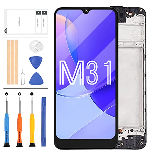 Ersatz-LCD-Bildschirm für Samsung Galaxy M31 M315 Bildschirm M315F SM-M315F SM-M315F/DS SM-M315F/DSN LCD Display Touch Digitizer Rahmen Montage Reparaturteile Kits (kein Original) von LADYSON