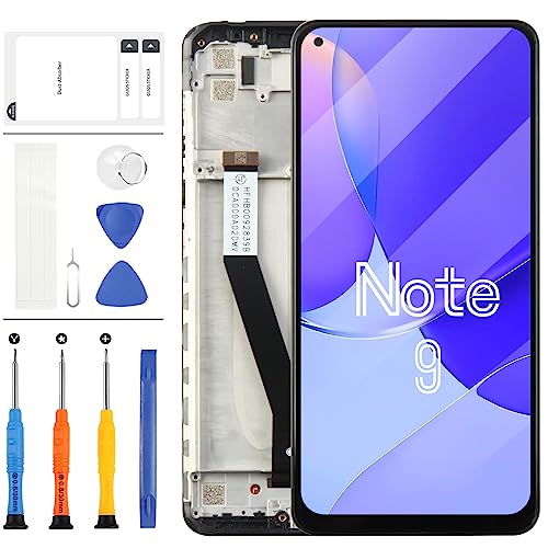 Ersatz-LCD-Bildschirm für Xiaomi Redmi Note 9, kompatibel für Xiaomi Redmi 10X 4G Display Touch Digitizer Teile M2003J15SC M2003J15SG M2003J15SS LCD-Glasscheibe Vollmontage von LADYSON