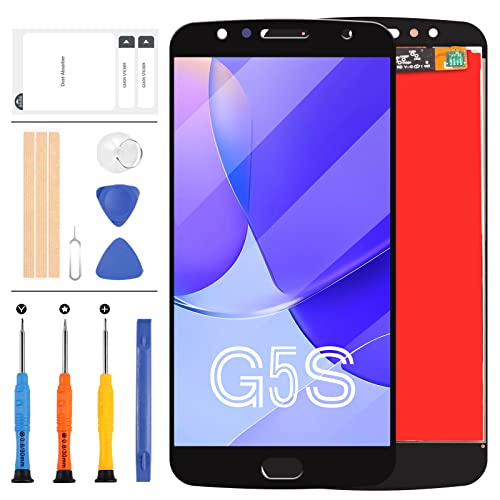 Für Motorola Moto G5S Bildschirm Ersatz XT1793 LCD Bildschirm XT1794 XT1795 XT1792 LCD Display Touch Digitizer Montage Reparaturteile Kits mit Werkzeug (schwarz) von LADYSON