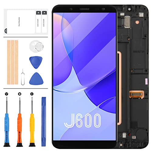 Für Samsung Galaxy J6 J600 2018 Ersatz-LCD-Touchscreen für Samsung J6 2018 J600L J600N J600G/DS J600F Display LCD Touch Digitizer Montage mit Rahmen Reparaturteile Kits von LADYSON