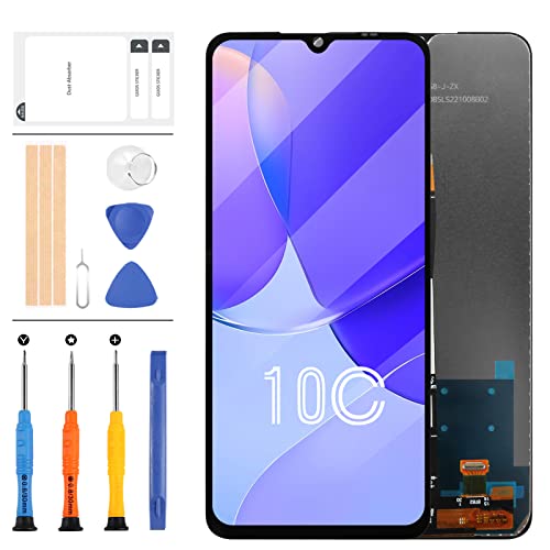 Ersatz-LCD-Display für Xiaomi Redmi 10C für Xiaomi Redmi 10C, Ersatzdisplay 220333QAG 220333QBI 220333QNY 220333QL, LCD-Display, Touch-Digitalisierer, Montage-Set, 17 cm (6,7 Zoll) (schwarz) von LADYSON