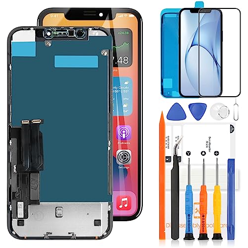 für iPhone XR LCD Bildschirm Ersatz 6,1 Zoll für iPhone XR Bildschirm Ersatz A1984 A2105 A2106 A2108 LCD Display 3D Touch Digitizer Assembly Kit (Black INCELL) von LADYSON