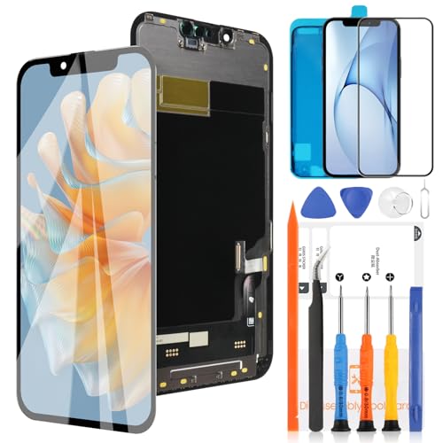INCELL LCD Bildschirm für iPhone 13 6,1 Zoll LCD Display Touchscreen Digitizer Montage Full HD COF Ersatz Reparaturset für iPhone 13 A2633 A2482 A2631 A2634 A2635 (Nicht Original) von LADYSON