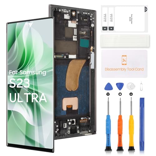 Incell Ersatz-LCD-Bildschirm für Samsung Galaxy S23 Ultra Display für Samsung Galaxy S23 Ultra 5G SM-S918B SM-S918U SM-S918W LCD-Display Touchscreen Digitizer Montage (keine Fingerabdrücke) von LADYSON