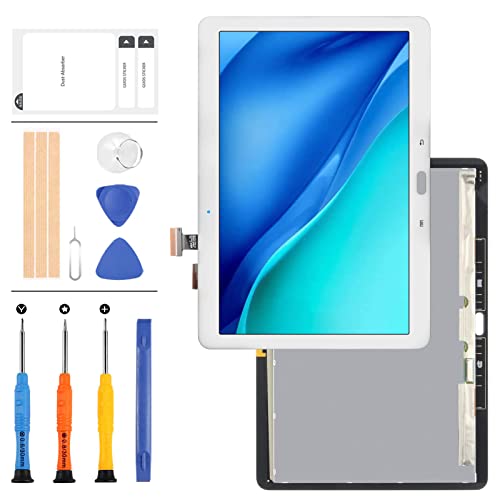 LADYSON 10,1 Zoll Bildschirm Ersatz für Samsung Galaxy Note 10.1 SM-P600 P605 P600 LCD Display Touch Digitizer Sensor Full Assembly Repair Parts Kit (White No Frame) von LADYSON