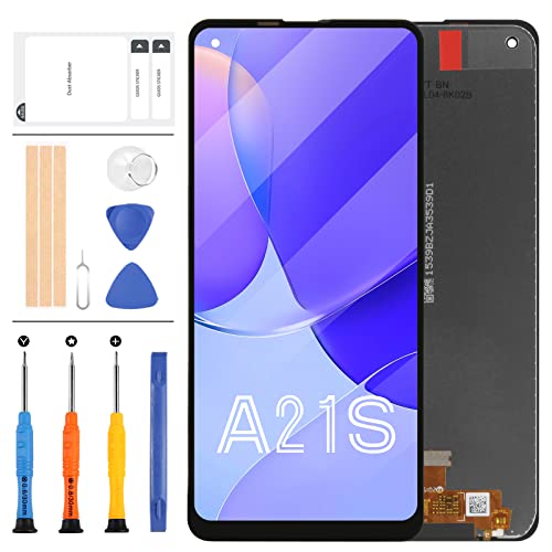 LADYSON Bildschirm Ersatz LCD Display Touch Digitizer Assembly für Samsung Galaxy A21S 2020 A217 SM-A217F/DS SM-A217M/DS SM-A217F/DSN 6,5 Zoll von LADYSON