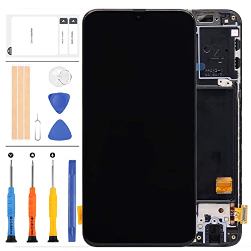LADYSON Bildschirm Ersatz für Samsung Galaxy A40 A405 SM-A405F A405F/DS A405FD A405A LCD Display Reparatur Teile Montage Touch Sensor Digitizer Glaslinse Kit (Schwarz mit Rahmen) von LADYSON