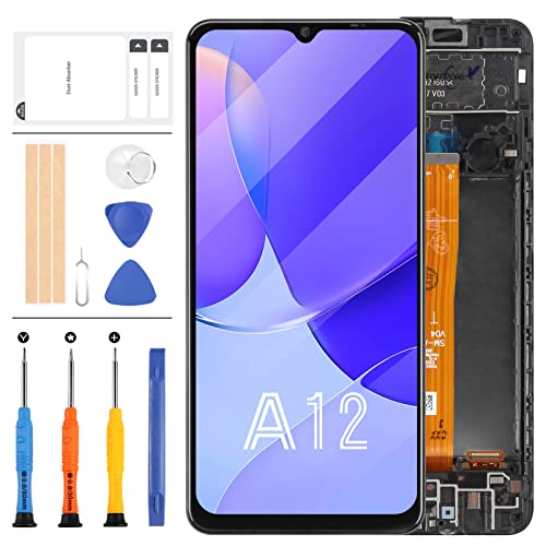 LADYSON Bildschirm-Ersatz für Samsung Galaxy SM-A125 A12 A125 A125F A125U A125M A125F/DS A125F/DSN LCD-Display, Touch-Digitizer, Vollglas-Montage, mit kostenlosen Werkzeugen + Rahmen LADYSON Bildschirm-Ersatz für Samsung Galaxy SM-A125 A12 A125 A125F A125U A125M A125F/DS A125F/DSN LCD-Display, Touch-Digitizer, Vollglas-Montage, mit kostenlosen Werkzeugen + Rahmen von LADYSON