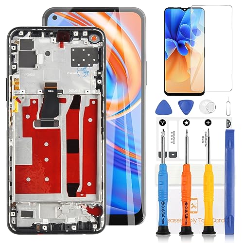 LADYSON Bildschirm für 6,5 Zoll Huawei P40 Lite 5G CDY-NX9A LCD Display Touchscreen Replacement montiert mit Reparaturset (Schwarz, nicht für P40 Lite 4G/P40 Lite E) von LADYSON