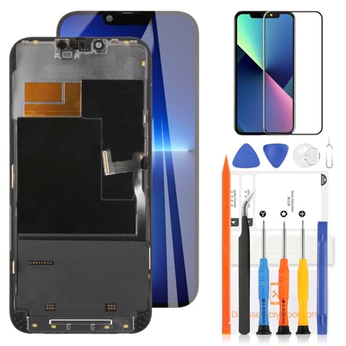 LADYSON Display für 6,7 Zoll iPhone 13 Pro Max LCD-Bildschirm für iPhone 13 PRO Max A2643 A2484 A2641 A2644 A2645 LCD Display 3D Touch Screen Digitizer Assembly mit Werkzeug (Schwarz, Version TFT von LADYSON