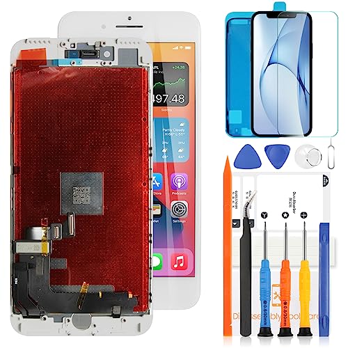 LADYSON Display für iPhone 7 Plus 5,5 Zoll LCD Bildschirm für iPhone 7 Plus LCD Display 3D Touchscreen Ersatzteil Assembly A1661 A1784 A1785 Digitalisierer mit Werkzeugen (nicht für iPhone 7, Weiß) von LADYSON