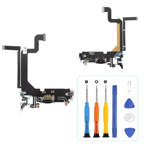 LADYSON Dock Connector für iPhone 14 PRO Max Dock Charging Ersatz Ladebuchse Flexibles Kabel für iPhone 14 PRO Max mit Werkzeugen von LADYSON