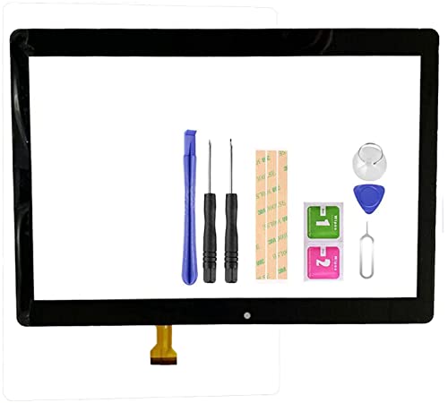 LADYSON Ersatz-Touchscreen für Plum Z711 Optimax 13 10,1 Zoll (25,7 cm) Touchscreen Digitizer Panel Glas Komplettes Reparaturset von LADYSON