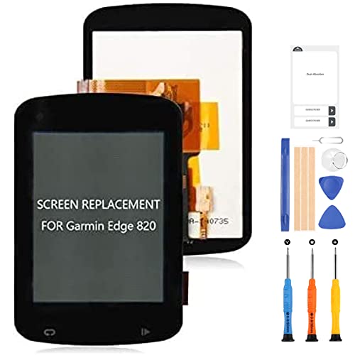 LADYSON Ersatzbildschirm für Garmin Edge 820 GPS LCD Display Bildschirm Touchscreen Digitizer Montage-Teile Kits mit gratis Werkzeug von LADYSON
