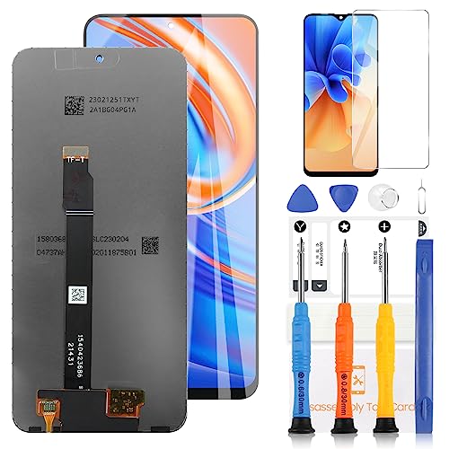 LADYSON LCD Bildschirm für Honor X8 Ersatz Bildschirm für 6,6 Zoll Honor X8 4G TFY-LX1 TFY-LX2 TFY-LX3 LCD Display Touchscreen Digitizer Ersatz-Kit mit Werkzeug (schwarz) von LADYSON