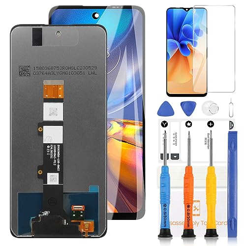 LADYSON LCD-Display für Motorola Moto G22 XT2231-2 / Moto E32S / Moto E32 XT2227-2 LCD Display Touchscreen Digitizer Glas Assembly Ersatz mit Werkzeugen (6,5 Zoll, Schwarz) von LADYSON