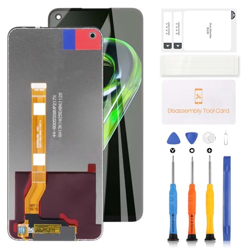 LADYSON LCD-Bildschirm für Realme 9 5G RMX3474 Display für Realme 9 5G LCD Display Touchscreen Digitizer Assembly Kit Ersatz mit Werkzeug (Schwarz, Version TFT Highlight) von LADYSON