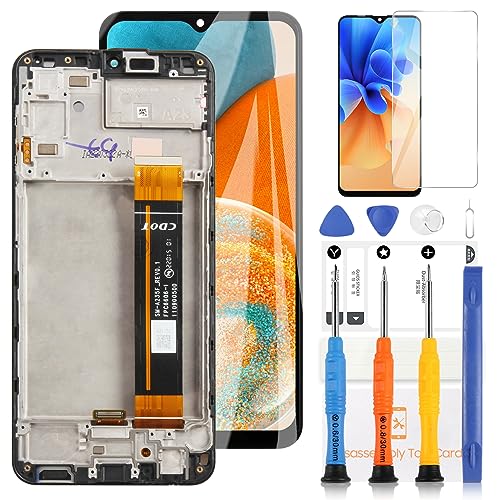 LADYSON LCD-Display für Samsung Galaxy A23 4G A235M A235F LCD Display Digitizer Assembly Ersatzglas Touchscreen Schwarz Rahmen mit Werkzeugen (6,6 Zoll, nicht für Galaxy A23 5G A236) von LADYSON
