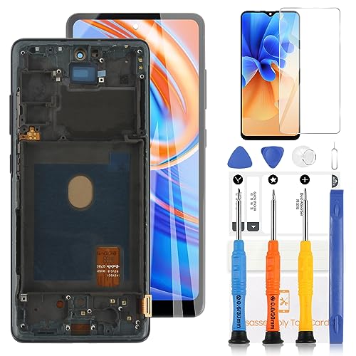 LADYSON LCD-Bildschirm für Samsung Galaxy S20 Fe SM-G780F/Galaxy S20 Fe 5G SM-G781B G781 LCD Display Touchscreen Digitizer Montage Ersatz-Kit mit Werkzeug (6,5 Zoll, TFT Schwarz) von LADYSON