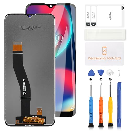 LADYSON LCD-Display für Wiko View 4 W-V830 / Wiko View 4 Lite W-V730 Ersatz des Bildschirms für Wiko View 4 Lite LCD Display Touchscreen Digitizer Assembly mit Werkzeugen (Schwarz) von LADYSON