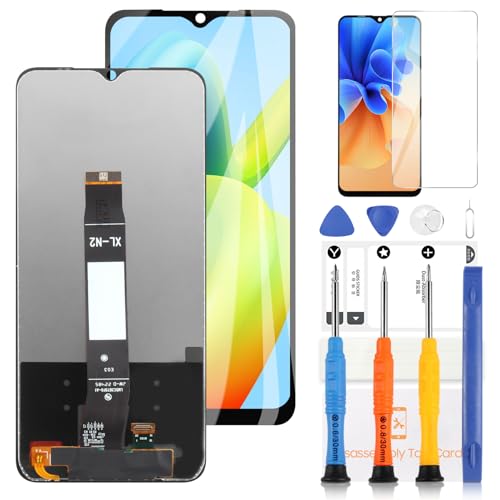 LADYSON LCD-Bildschirm für Xiaomi Redmi A2/Redmi A2+ Ersatzdisplay für Xiaomi Redmi A1/Redmi A1+ LCD Display Touchscreen Digitizer Montage Reparaturteile mit Werkzeugen (6,52 Zoll, Schwarz) von LADYSON