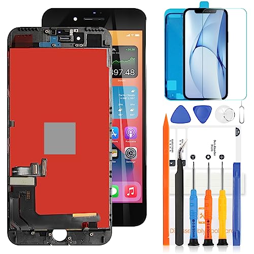 LADYSON LCD Display für iPhone 7 Plus 5,5 Zoll Display für iPhone 7 Plus LCD Display 3D Touch Screen Ersatz Assembly A1661 A1784 A1785 Digitalisierer mit Werkzeugen (nicht für iPhone 7, Schwarz) von LADYSON