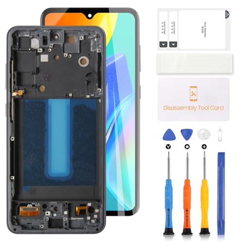 LADYSON OLED-LCD-Bildschirm für Samsung Galaxy S21 Fe 5G G990B SM-G990B Ersatz LCD Display Touchscreen Digitizer Assembly mit Werkzeugen (Schwarz mit Rahmen) von LADYSON