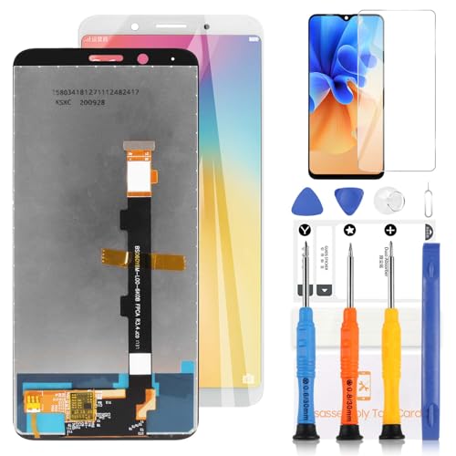 LADYSON TFT-LCD-Bildschirm für Oppo A73 Ersatz Bildschirm für Oppo A73 4G 2020 CPH2099 LCD Display Touchscreen Digitizer Assembly mit Werkzeugen (Weiß, nicht für A73 5G) von LADYSON