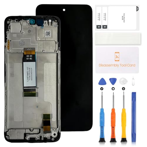 LADYSON TFT LCD Bildschirm für Xiaomi Poco M6 4G 2404APC5FG Ersatzdisplay Touchscreen Digitizer Reparaturteile für Xiaomi Poco M6 4G LCD Display mit Werkzeugen (Schwarz mit Rahmen, 6,79 Zoll) von LADYSON